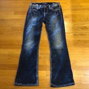 Silver dark wash suki bootcut jeans